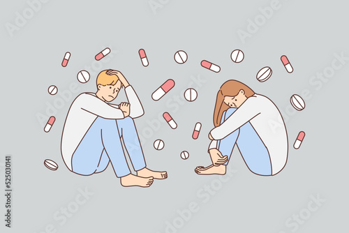 Unhappy people suffer from medication dependence 