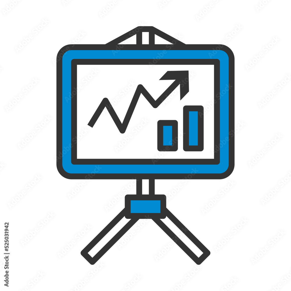 Analytics Stand Icon Analytics Stand Icon