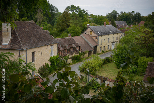 view on the village of yevre le chatel photo