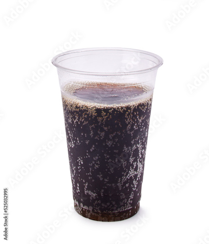  soda in clear plastic cup