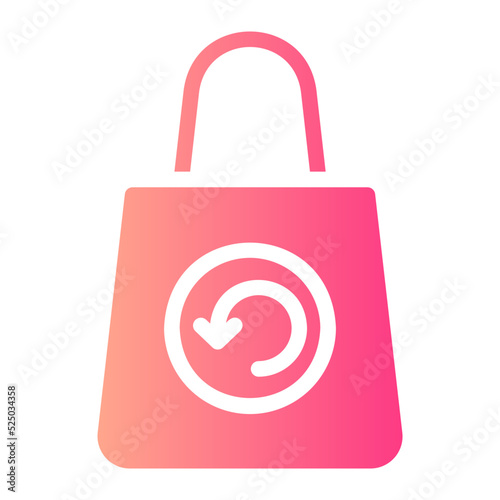 shopping bag gradient icon