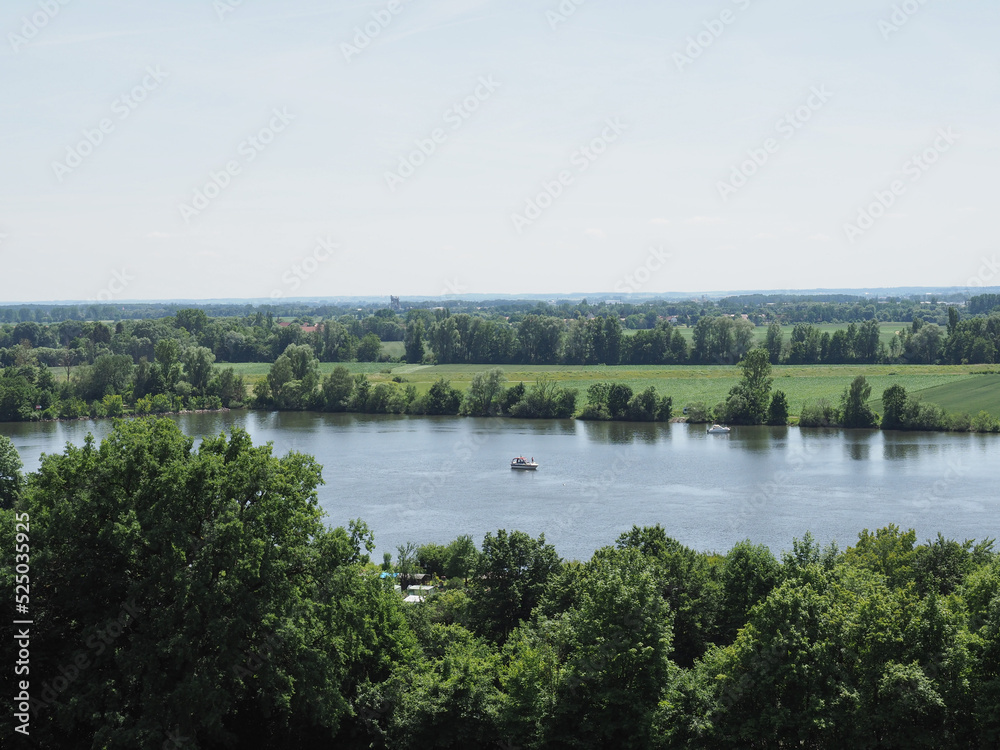 View of river Danube in Donaustauf