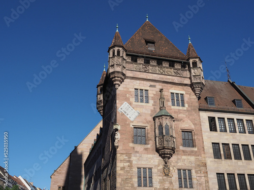 View of old city centre in Nuernberg