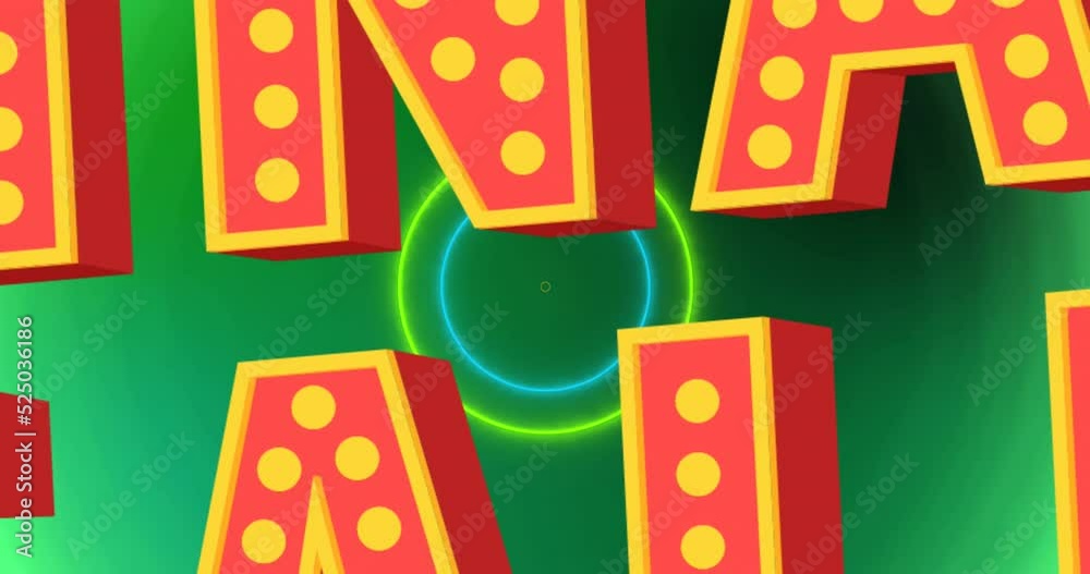 Animation of final sale text over circles