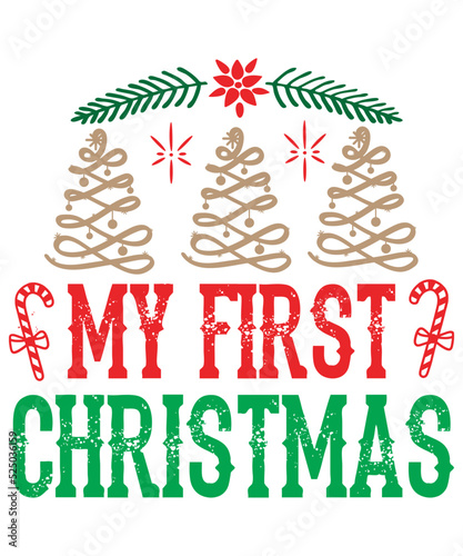 set of christmas trees