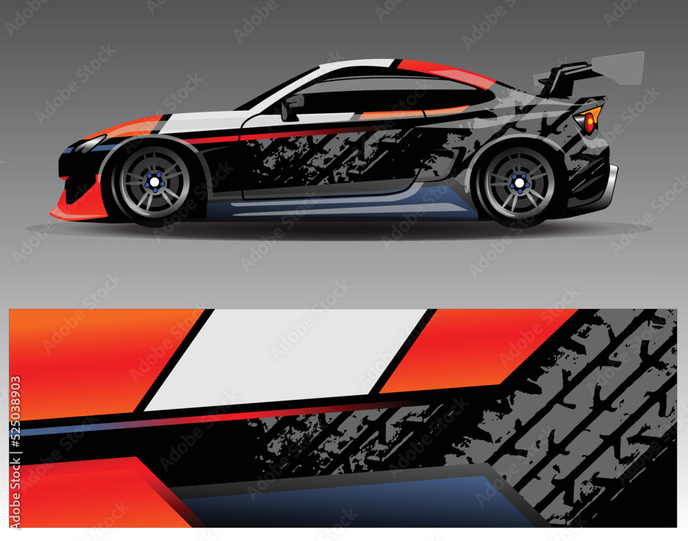 Graphic abstract stripe racing background kit designs for wrap vehicle race car rally adventure and livery Graphic abstract stripe racing background kit designs for wrap vehicle race car rally adventure and livery