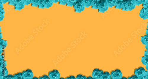 flower frame mockup concept