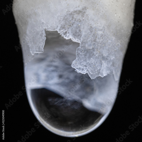 Growing stalactite tip photo