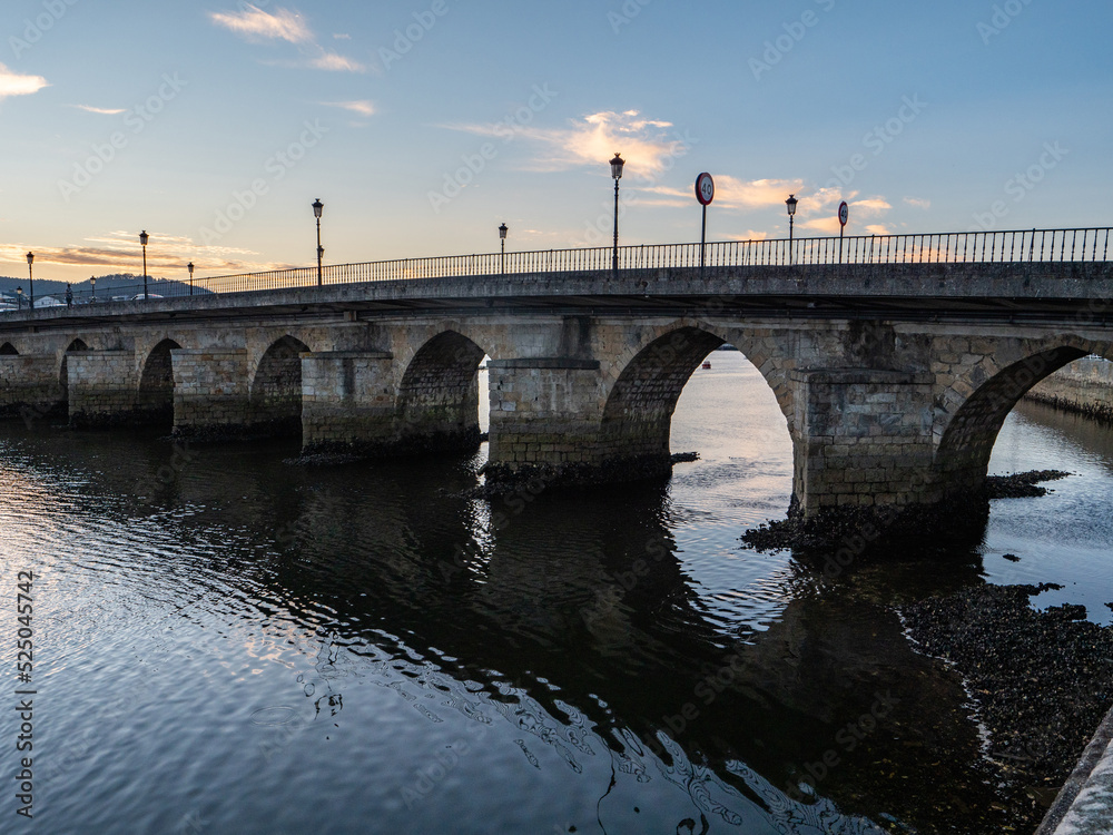 Misericordia Bridge in Viveiro province of Lugo (Galicia, Spain)