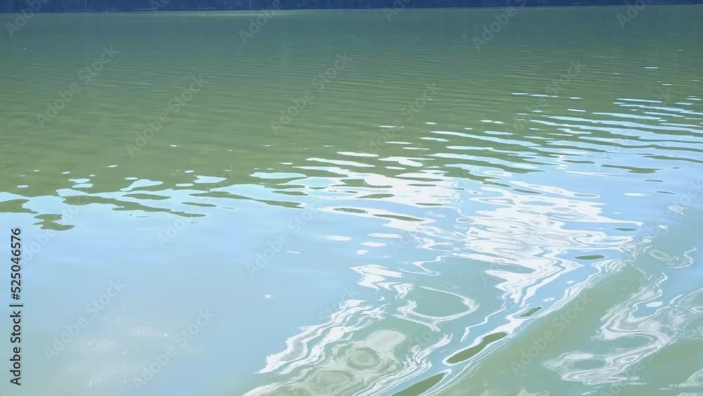 River surface with waves overboard River surface with waves overboard