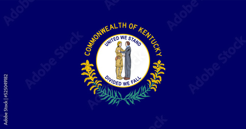 Kentucky state flag. Vector illustration.