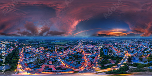 wittenberg luther city germany 360° x 180° vr aerial equirectangular photo