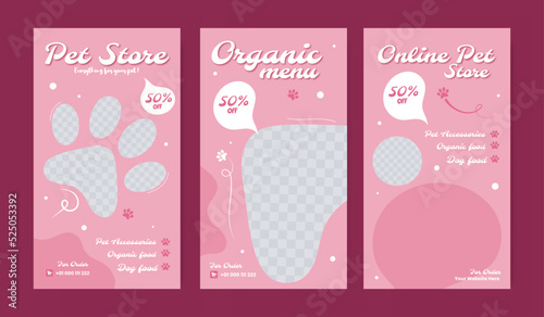 pet food social media stories collection