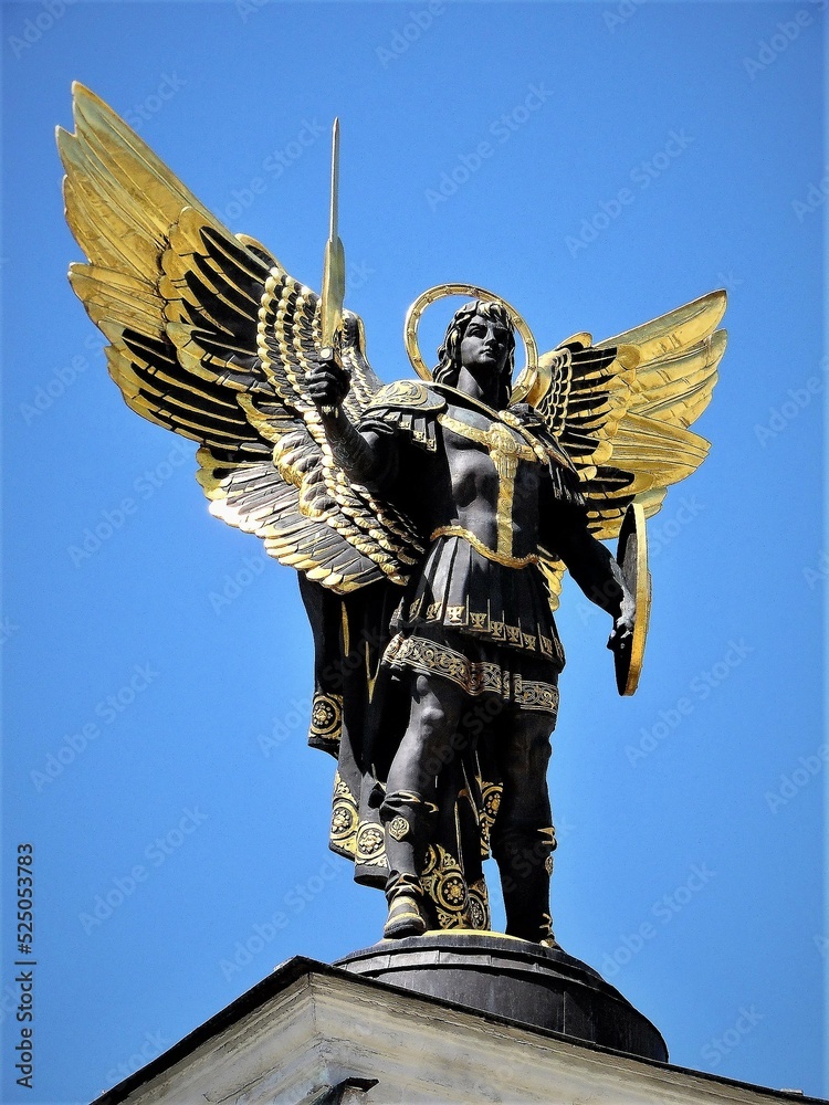 monument to Archangel Michael in Kyiv, Ukraine Stock Photo Adobe Stock