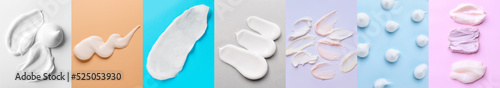 Samples of different creams...
