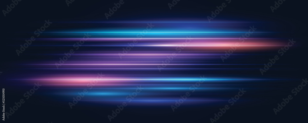 Modern abstract speed line background. Dynamic motion speed of light. Technology velocity movement pattern for banner or poster design. Vector EPS10.