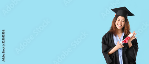 Female graduating student w...
