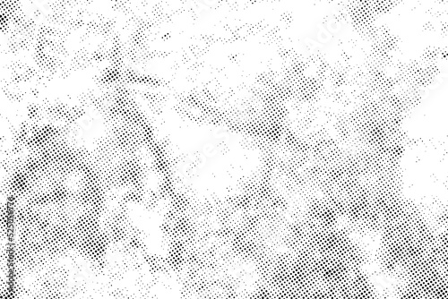 Vector abstract grunge halftone pattern black dost texture background.