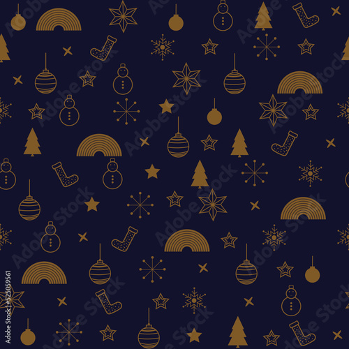 merry christmass seamless pattern 