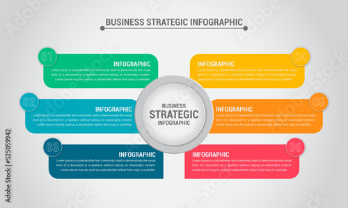 Business Strategic Infographic Design Illustration