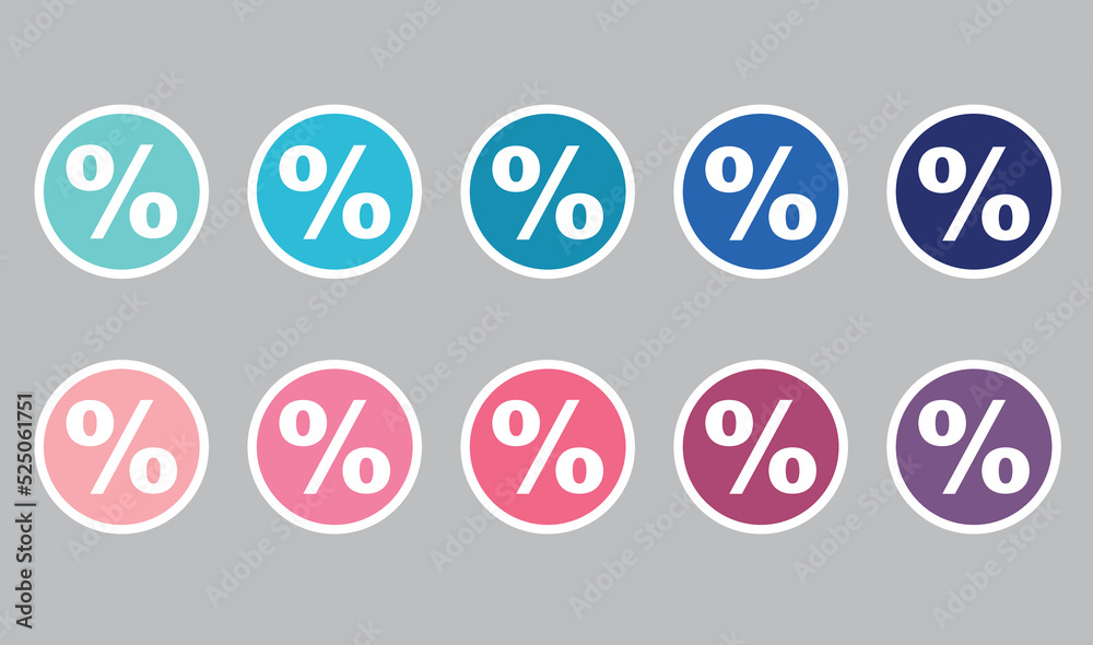 Percent sign, label, sale, icon. Percent sign, label, sale, icon.