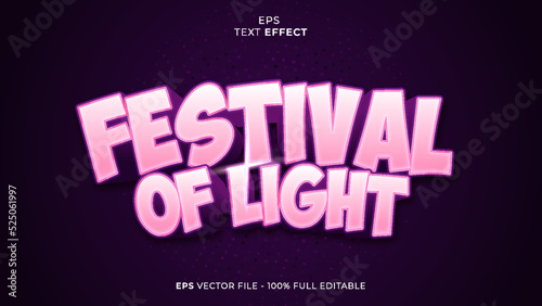 Festival Of Light editable text effect font