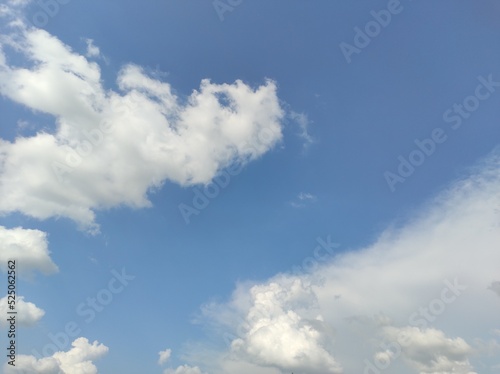 blue sky with clouds