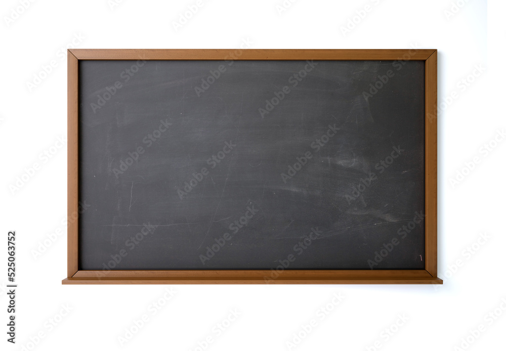Empty Blackboard on White Wall Empty Blackboard on White Wall