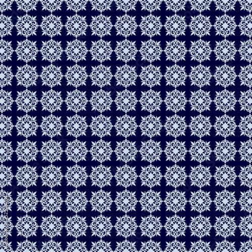 Flourish Fabric Pattern Design Vector Illustration