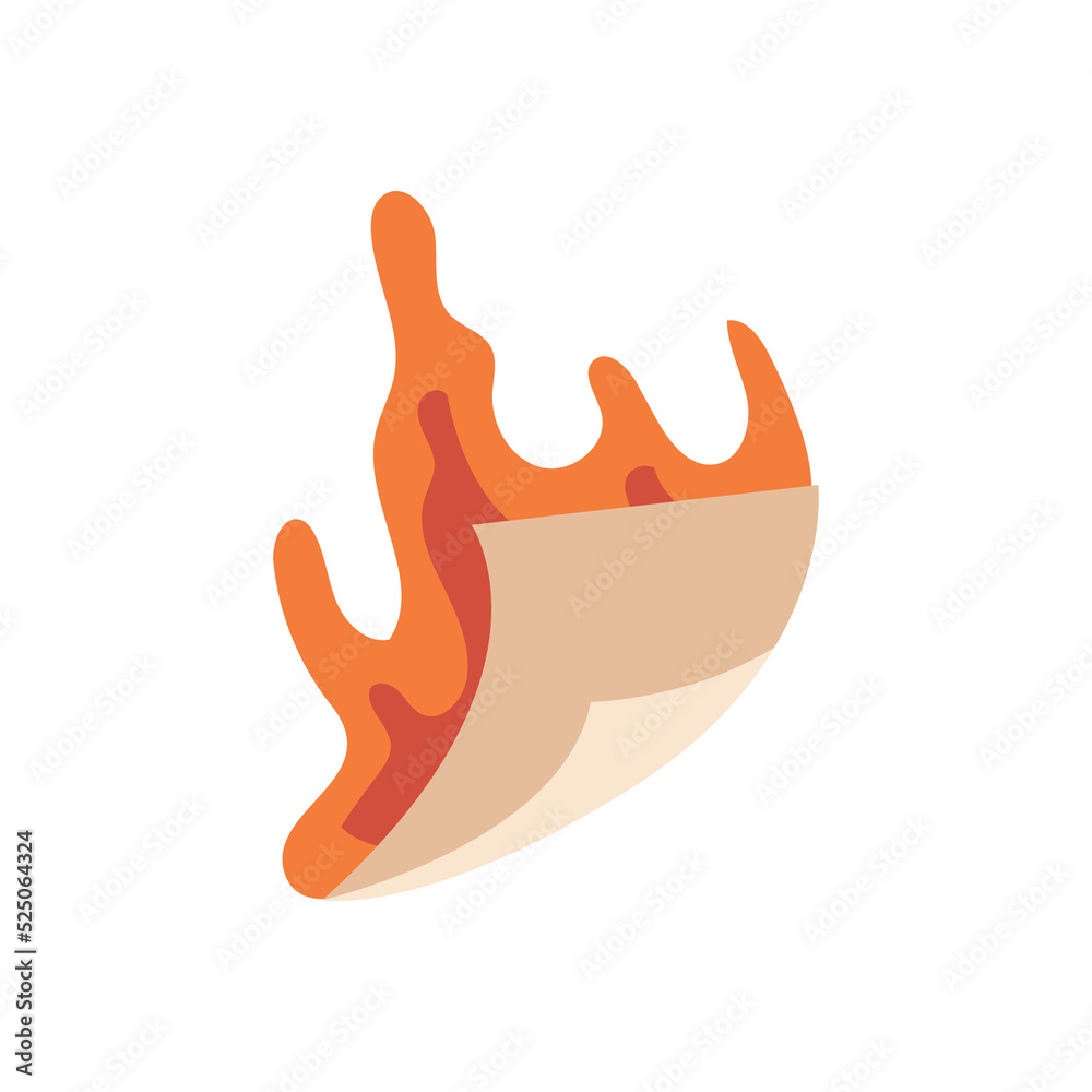Deadlines and urgent business projects to complete. Isolated burning file or paper, report in flames. Conflict or trouble at work, problems and stress. Vector in flat style Deadlines and urgent business projects to complete. Isolated burning file or paper, report in flames. Conflict or trouble at work, problems and stress. Vector in flat style
