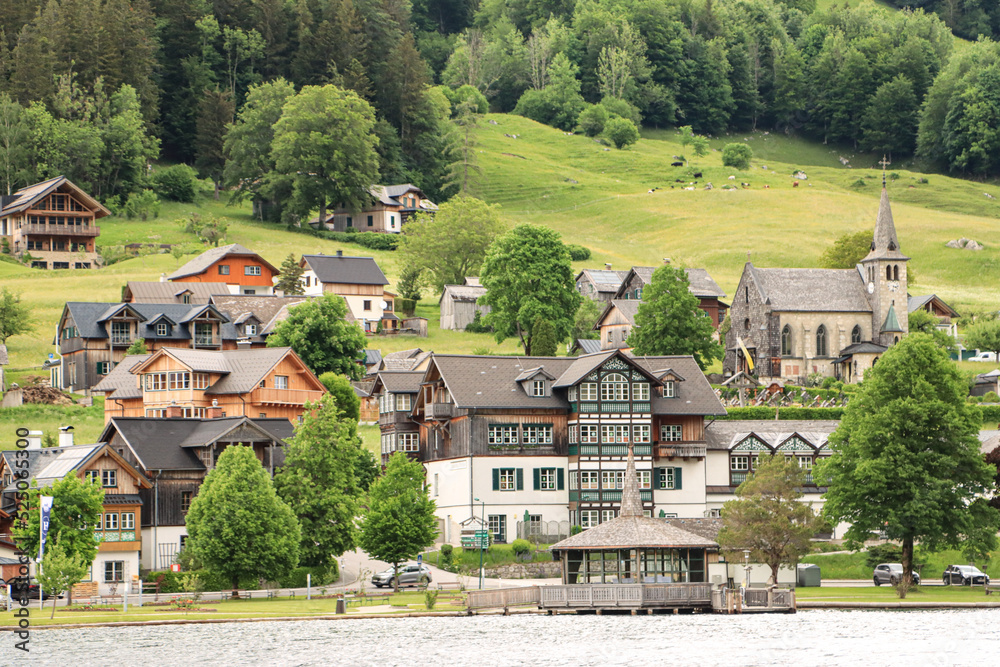 Typisch Ausseerland; Blick auf Grundlsee am Grundlsee Typisch Ausseerland; Blick auf Grundlsee am Grundlsee