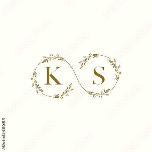 KS infinity wedding logo initial logo design which is good for branding