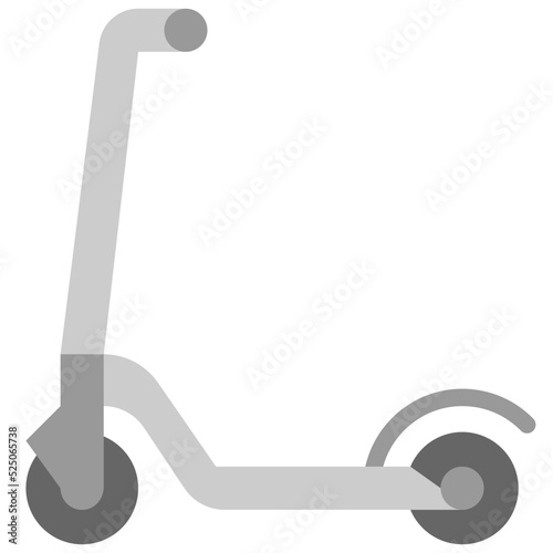 kick scooter flat icon