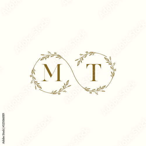 MT infinity wedding logo initial logo design which is good for branding