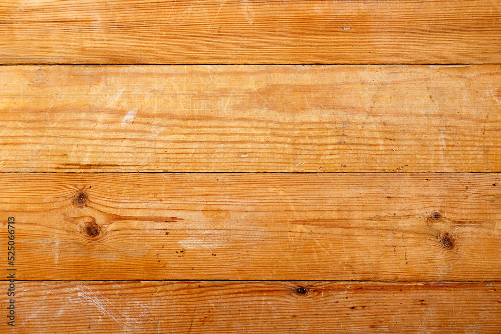 The background is made of wooden unpainted boards, horizontally. Top view The background is made of wooden unpainted boards, horizontally. Top view