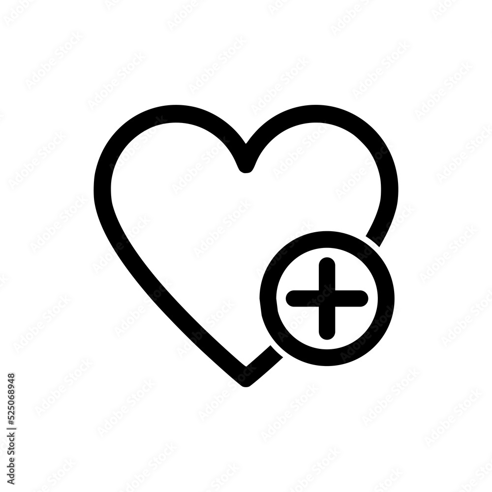 Shopping Wish List Heart Plus icon Shopping Wish List Heart Plus icon