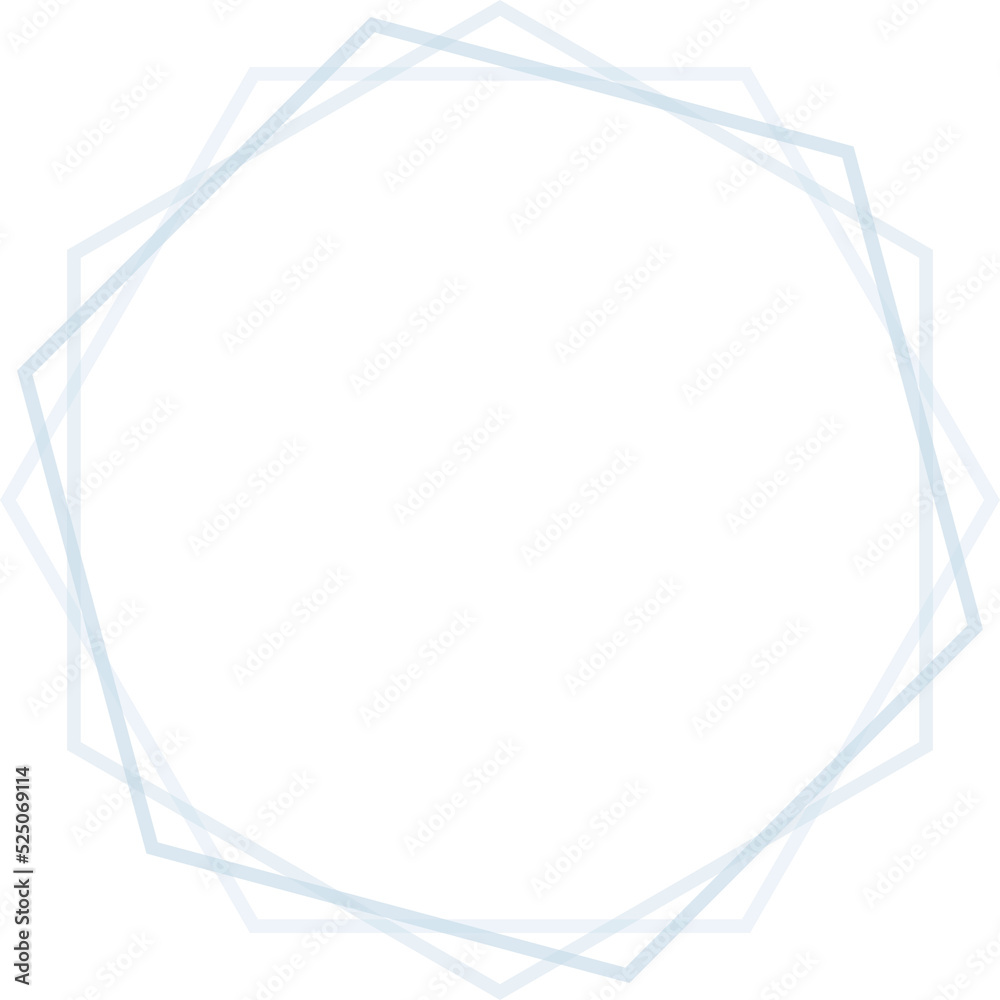geometric frame decoration