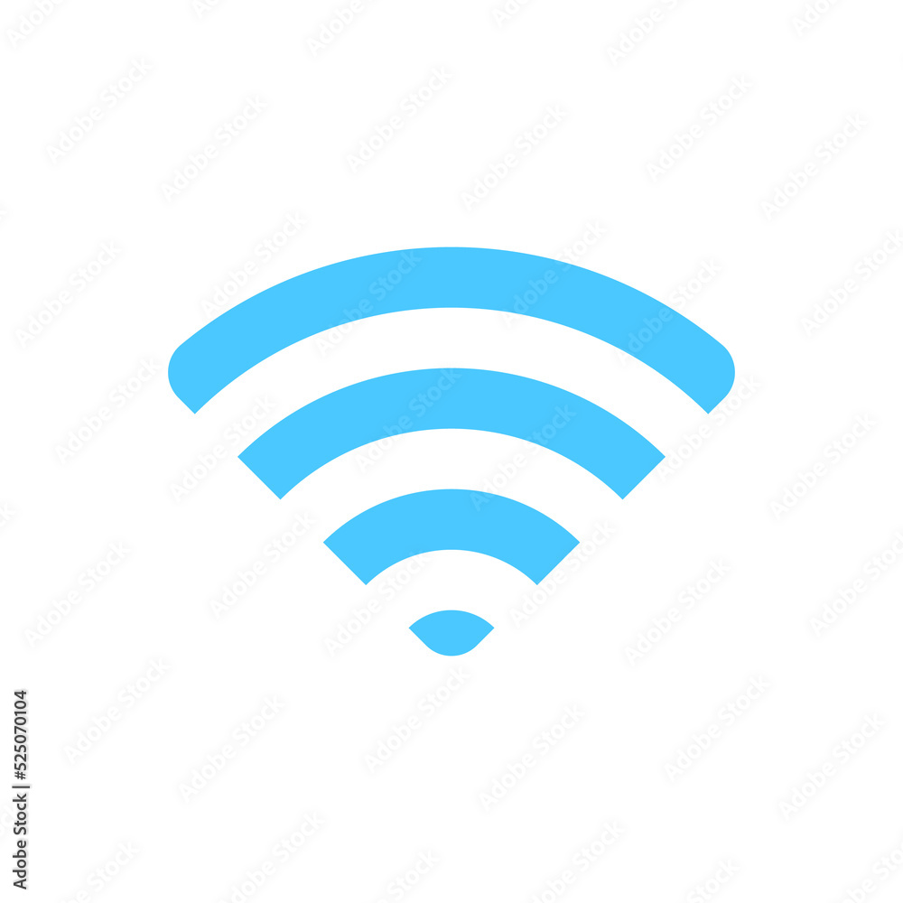 wifi icon. Wireless symbol vector for internet connection from router broadcasting. wifi icon. Wireless symbol vector for internet connection from router broadcasting.