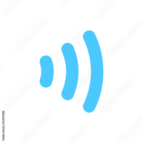 wifi icon. Wireless symbol vector for internet connection from router broadcasting.