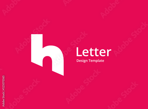 Letter H logo icon design template elements