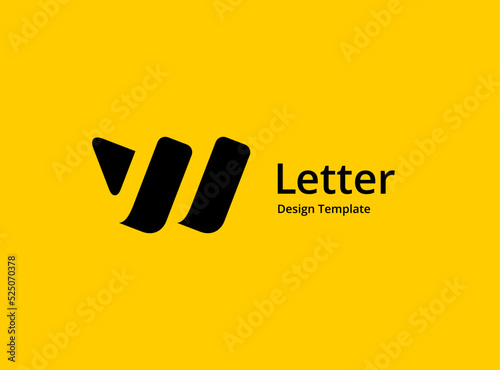 Letter W logo icon design template elements