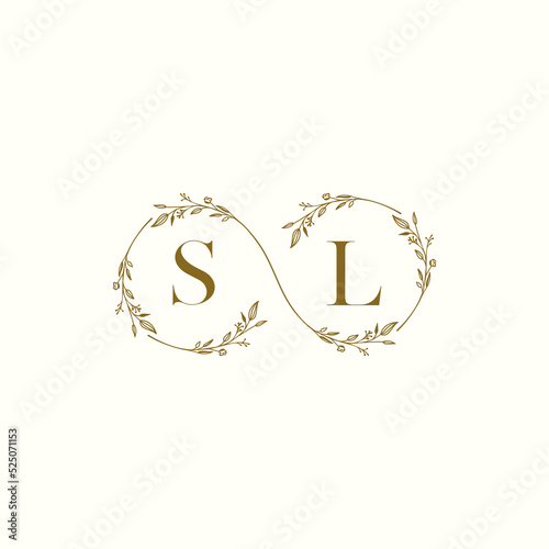 SL infinity wedding logo initial logo design which is good for branding
