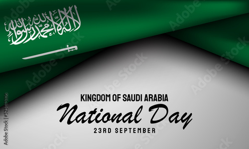 Kingdom of Saudi Arabia National Day Background Design.