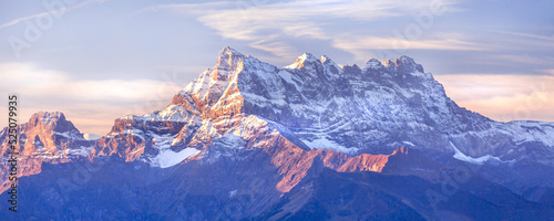 Dents du Midi in the Swiss Alps, Switzerland