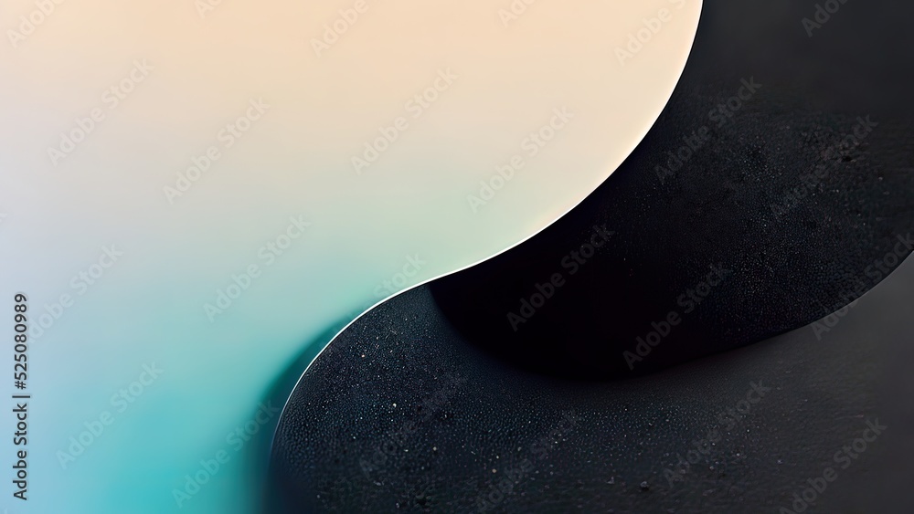 Minimal black wallpaper with pastel color. Dark, clean, modern shapes