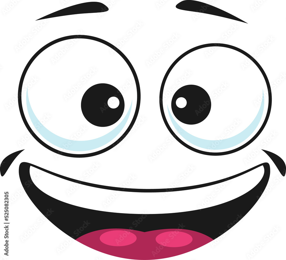 Happy smiley with open mouth isolated emoticon fun Happy smiley with open mouth isolated emoticon fun