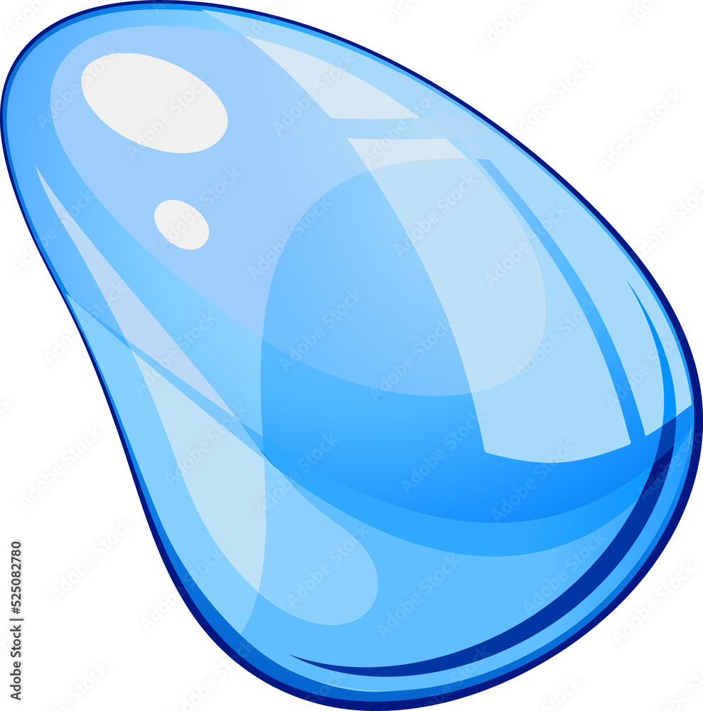 Pure drop of water isolated aqua Pure drop of water isolated aqua