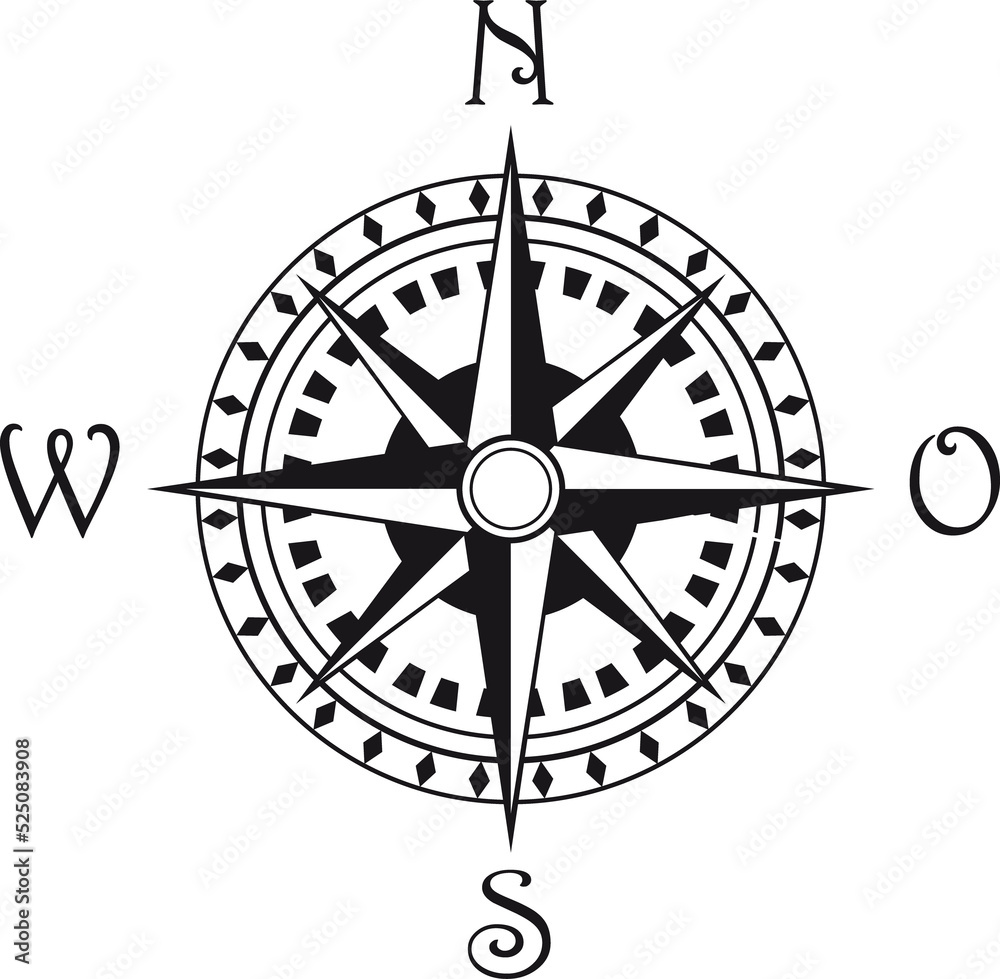 Rose of Winds isolated cartography compass Rose of Winds isolated cartography compass