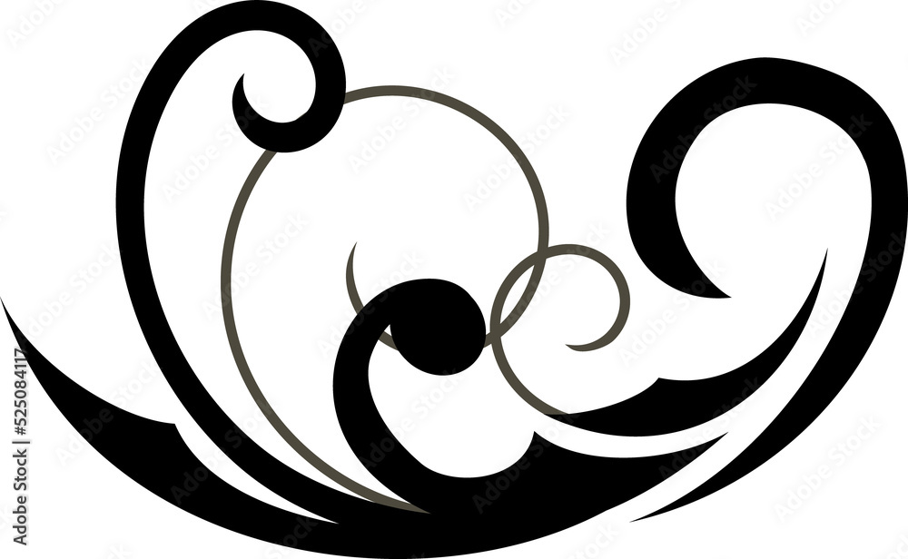 Flourish embellishment vector floral element Flourish embellishment vector floral element