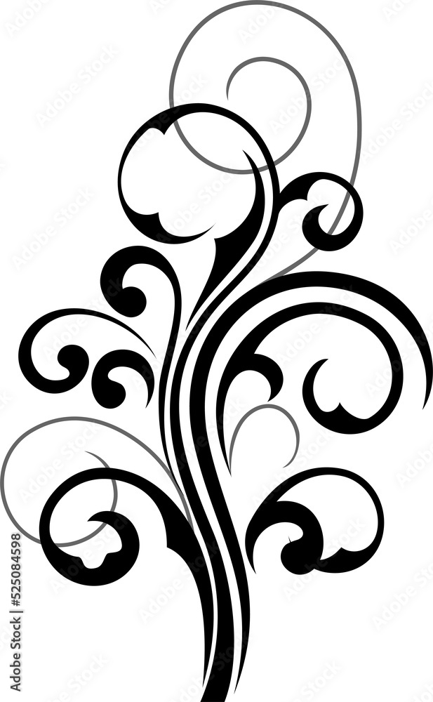 Flourish embellishment vector floral element Flourish embellishment vector floral element